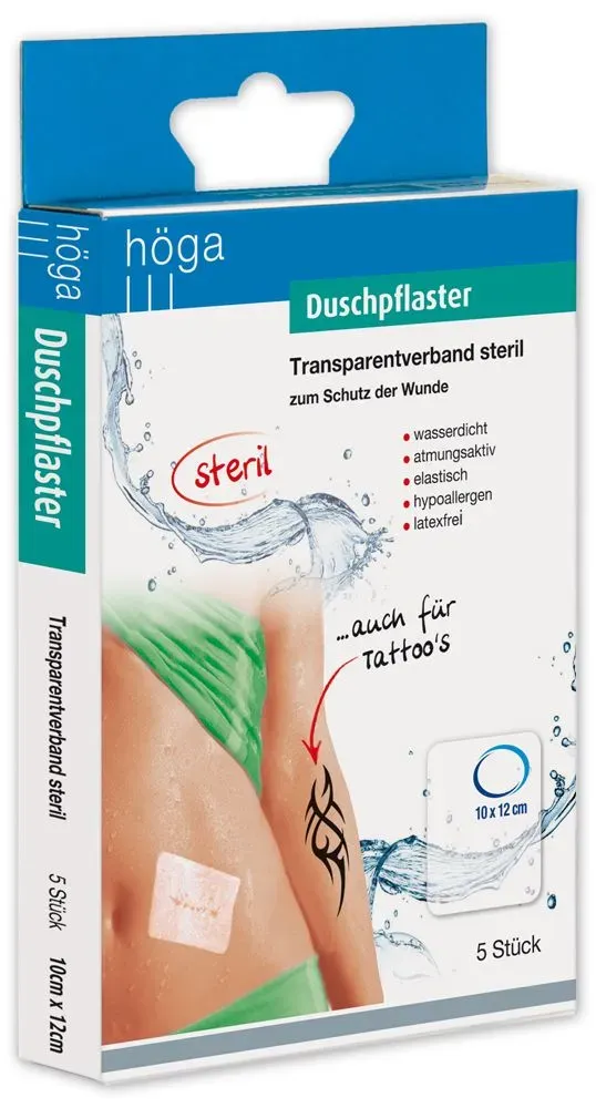 Höga Douchepleister Transparant Waterdicht