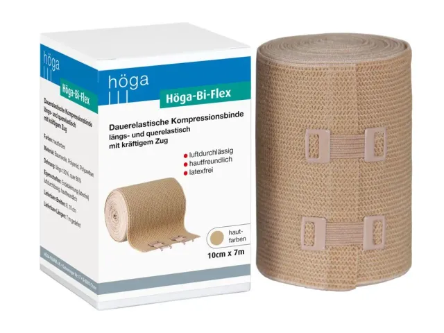 Höga Bi-Flex Compressiezwachtel 7 m huidkleur