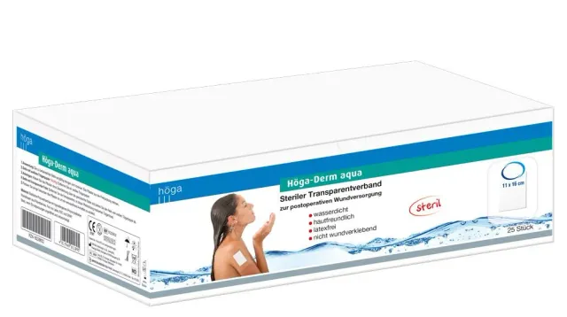 Höga Derm Aqua transparant verband steriel